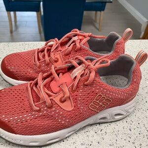 Red and Gray Trail Running Shoes